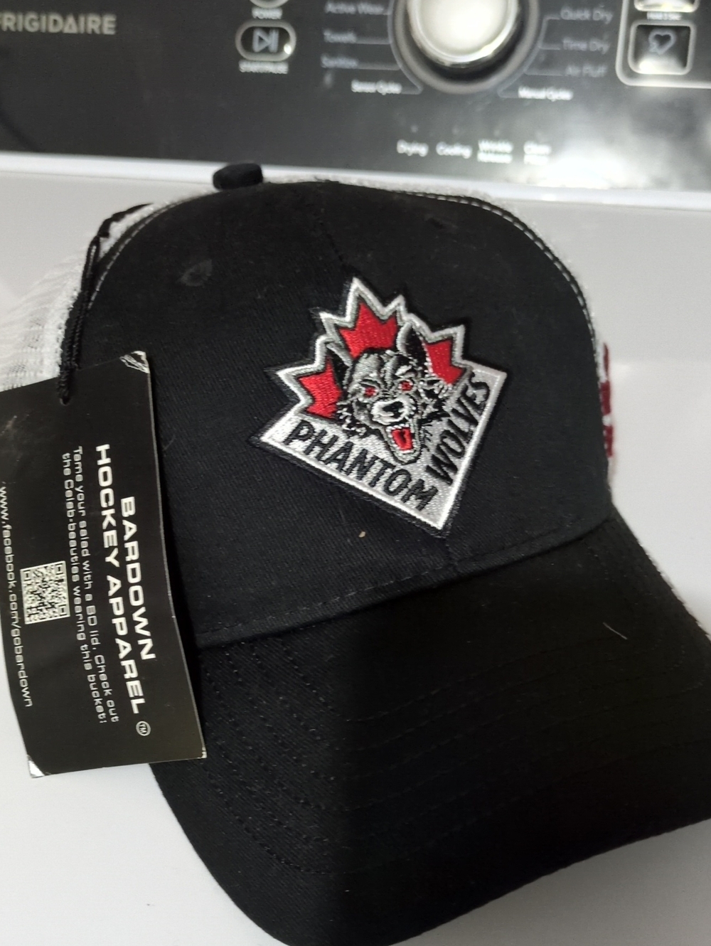 BarDown Phantom Wolves Black & Red Trucker Hat